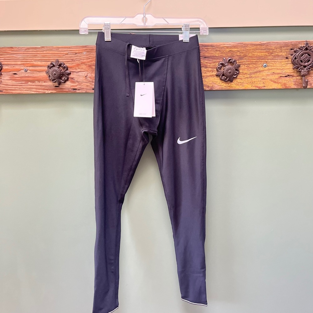 Nike Mens Dri-FIT Running Tights Black Tight Fit Leggings DB4103-010 Small NWT